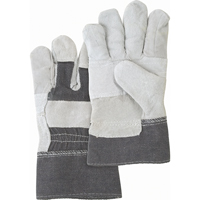 Standard-Duty Patch Palm Fitters Gloves, Large, Split Cowhide Palm, Cotton Inner Lining Equipment World