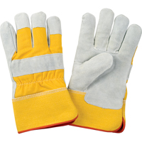 Premium Winter-Lined Fitters Gloves, Large, Split Cowhide Palm, Foam Fleece Inner Lining Equipment World