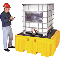 IBC Spill Pallet Plus&reg; Without Drain, 365 US gal. Spill Capacity, 62" x 62" x 28" Equipment World
