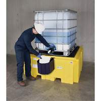 IBC Spill Pallet Plus&reg; Without Drain, 365 US gal. Spill Capacity, 62" x 62" x 28" Equipment World