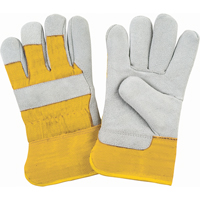 Premium Winter-Lined Fitters Gloves, Medium, Split Cowhide Palm, Foam Fleece Inner Lining Equipment World