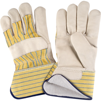 Abrasion-Resistant Winter-Lined Fitters Gloves, X-Large, Grain Cowhide Palm, Cotton Fleece Inner Lining Equipment World