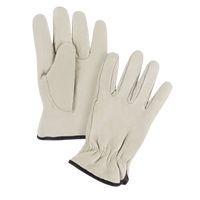 Standard-Duty Winter-Lined Driver's Gloves, 2X-Large, Grain Cowhide Palm, Fleece Inner Lining Equipment World
