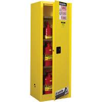 Sure-Grip&reg; EX Slimline Flammable Safety Cabinet, 22 gal., 1 Door, 23.25" W x 65" H x 18" D Equipment World