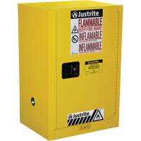 Sure-Grip&reg; EX Compac Flammable Safety Cabinet, 12 gal., 1 Door, 23.25" W x 35" H x 18" D Equipment World