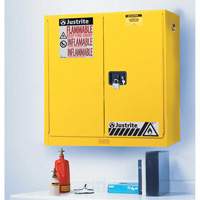 Wall Mount Sure-Grip&reg; Ex Safety Cabinets, 20 gal., 2 Door, 43" W x 44" H x 12" D Equipment World