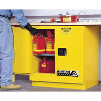 Sure-Grip&reg; EX Undercounter Flammable Safety Cabinet, 22 gal., 2 Door, 35" W x 35" H x 22" D Equipment World