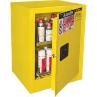 Sure-Grip&reg; EX Benchtop Flammable Safety Cabinet, 24 gal., 1 Door, 21" W x 27" H x 18" D Equipment World