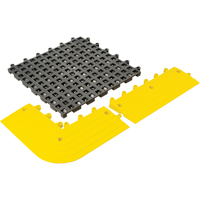 ErgoDeck&reg; General Purpose No. 564 Matting, PVC, 1-1/2' W x 1-1/2' L, 7/8" Thick, Charcoal Equipment World