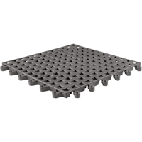 ErgoDeck&reg; General Purpose No. 564 Matting, PVC, 1-1/2' W x 1-1/2' L, 7/8" Thick, Charcoal Equipment World