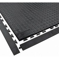 Rejuvenator Connect No. 502 Matting, Polyurethane, 3' W x 3' L, 5/8" Thick, Black Equipment World