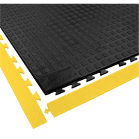 Rejuvenator Connect No. 502 Matting, Polyurethane, 3' W x 3' L, 5/8" Thick, Black Equipment World