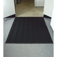 Waterhog&reg; Eco Elite Matting, Wiper/Scraper, 3' x 5' x 3/8", Black Smoke Equipment World