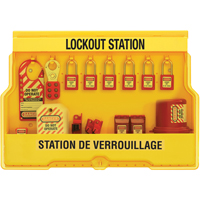Electrical Focus Lockout Stations, Thermoplastic Padlocks, 16 Padlock Capacity, Padlocks Included Equipment World