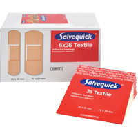 Syst&egrave;mes de distribution de bandages Salvequick - recharges st&eacute;riles, Rectangulaire/carr&eacute;e, Tissu, St&eacute;rile Equipment World
