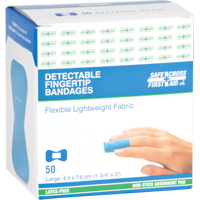 Bandages, Bout de doigt, 3", Tissu d&eacute;tectable, St&eacute;rile Equipment World