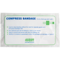 Pansements compressifs, embouts gaufr&eacute;s, Couper au besoin lo x 4-1/2" la Equipment World