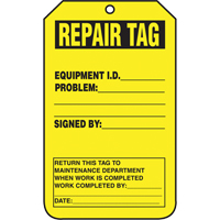 Inspection Tags, Cardstock, 3-1/8" W x 5-7/8" H, English Equipment World