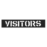 Parking Lot Stencils, English, 12" Equipment World