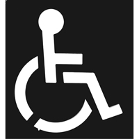 Parking Lot Stencils, English, 37" x 43" Equipment World