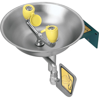 Eyewash Station, Wall-Mount Installation, Stainless Steel Bowl Equipment World