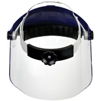 Ratchet Headgear with Faceshield, Polycarbonate, Ratchet Suspension Equipment World