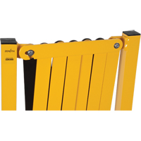 Expandable Barrier, 37" H x 11' L, Black/Yellow Equipment World