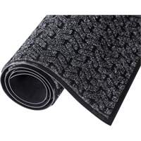 Tire-Track Entrance Mat, Wiper/Scraper, 4' x 6' x 3/8", Charcoal Equipment World