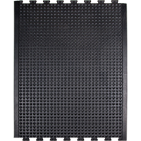 Anti-Fatigue Dome Matting, Bubbled, 3' x 4' x 1/2", Black, Rubber Equipment World