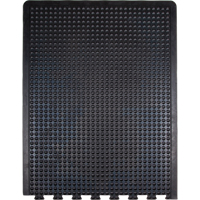 Anti-Fatigue Dome Matting, Bubbled, 3' x 4' x 1/2", Black, Rubber Equipment World