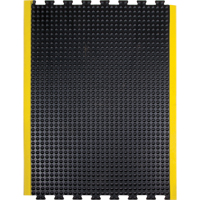 Anti-Fatigue Dome Matting, Bubbled, 3' x 4' x 1/2", Black, Rubber Equipment World