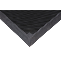 Foot Sanitizing Matting, Rubber, 2-2/3' W x 3-1/4' L x 2-1/2" Thick, Black Equipment World