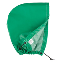 AcidBasicTM Chemical & Acid Resistant Rain Hood, One Size, Green, Polyester Equipment World