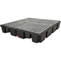 Nestable Spill Pallet Without Drain, 66 US gal. Spill Capacity, 49" x 49" x 10.5" Equipment World