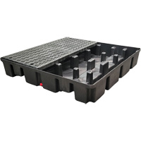 Nestable Spill Pallet Without Drain, 66 US gal. Spill Capacity, 49" x 49" x 10.5" Equipment World