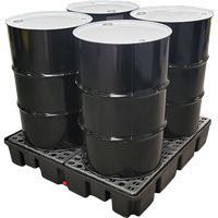 Nestable Spill Pallet Without Drain, 66 US gal. Spill Capacity, 49" x 49" x 10.5" Equipment World
