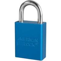 Cadenas de s&eacute;curit&eacute; American Lock, Bleu, Cl&eacute;s identiques, Aluminium, Largeur de 1-1/2" Equipment World