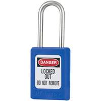 Cadenas de s&eacute;curit&eacute; S31 Zenex, Bleu, Cl&eacute;s identiques, Thermoplastique, Largeur de 1-3/8" Equipment World