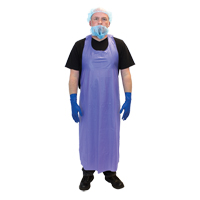 Vinyl Aprons, Vinyl, Blue, 35" W x 45" L Equipment World