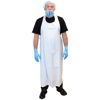 Vinyl Aprons, Vinyl, White, 35" W x 45" L Equipment World