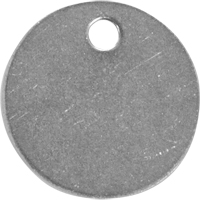 Blank Tags, Stainless Steel, 1.5" dia Equipment World