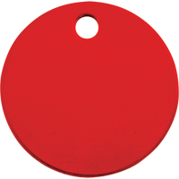 Blank Tags, Aluminum, 1.5" dia Equipment World
