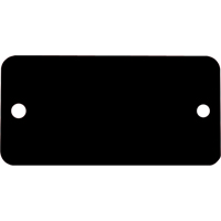 Blank Tags, Aluminum, 3" W x 1" H Equipment World