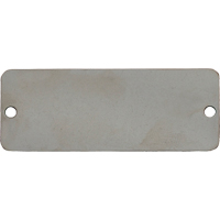 Blank Tags, Stainless Steel, 2" W x 1" H Equipment World