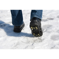 Heavy-Duty Anti-Slip Ice Cleats, Steel, Stud Traction, Medium Equipment World
