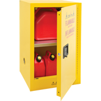 Flammable Storage Cabinet, 12 gal., 1 Door, 23" W x 35" H x 18" D SDN642 | Equipment World