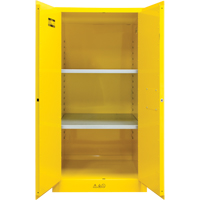 Armoire pour produits inflammables, 60 gal., 2 Porte(s), 34" La x 65" h x 34" p Equipment World