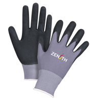 ZX-1 Premium Touchscreen Compatible Gloves, 8/Medium, Nitrile/Foam Nitrile Coating, 15 Gauge, Nylon Shell Equipment World