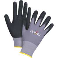 ZX-1 Premium Touchscreen Compatible Gloves, 9/Large, Nitrile/Foam Nitrile Coating, 15 Gauge, Nylon Shell Equipment World
