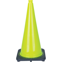 Premium Traffic Cone, 28", Lime Green SDS933 | Equipment World